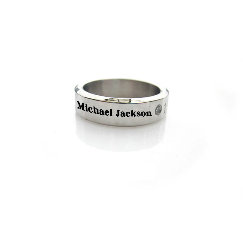 Micheal Jackson Titanium Steel Ring Necklace Bracelet Peripheral Gifts