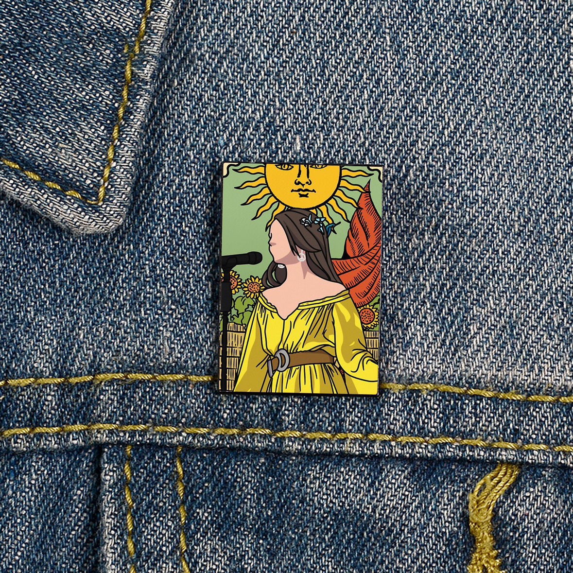 Lana Del Rey Metal Brooch Badge Decoration Pin