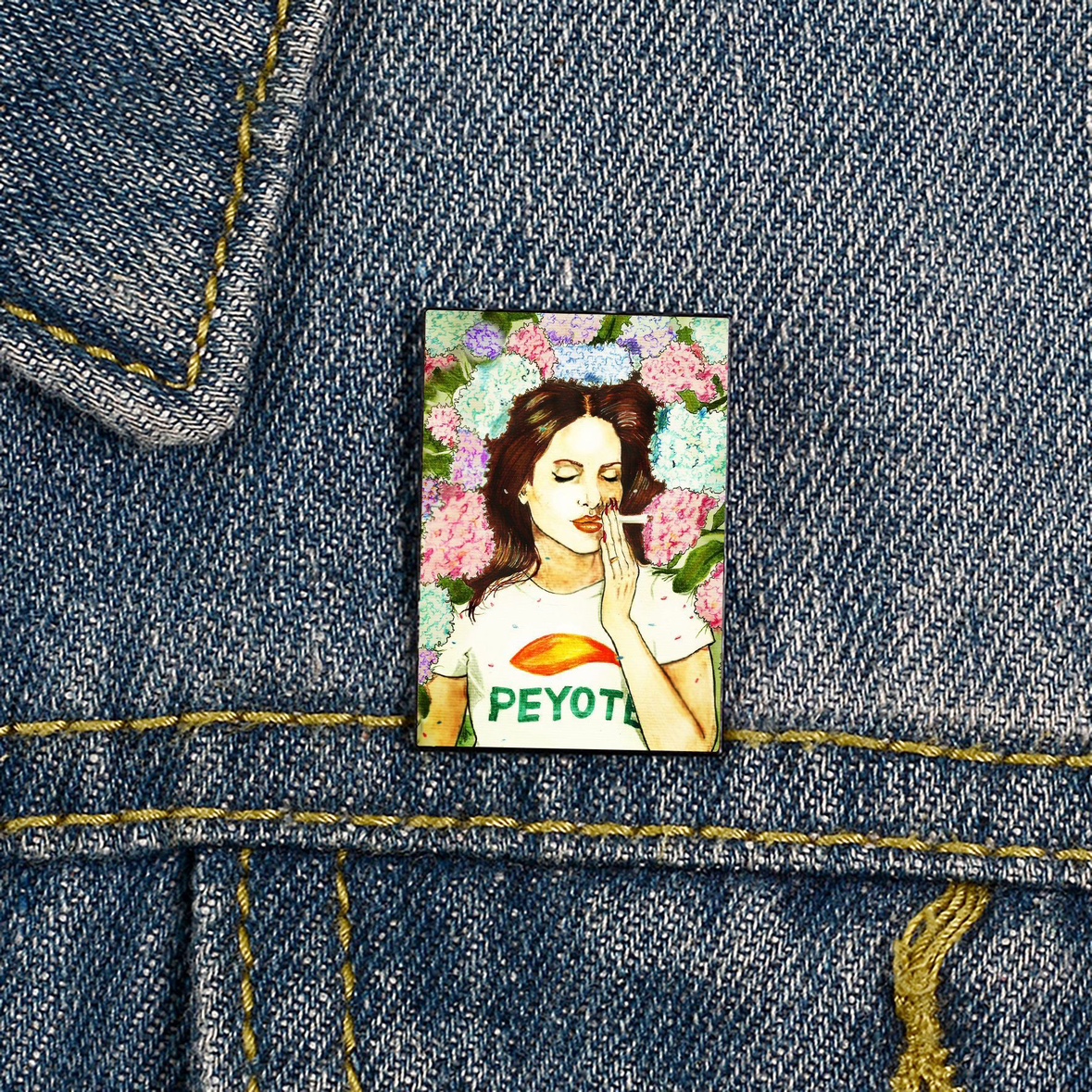 Lana Del Rey Metal Brooch Badge Decoration Pin