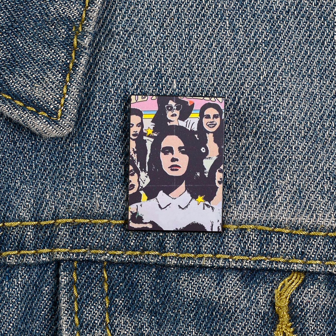 Lana Del Rey Metal Brooch Badge Decoration Pin
