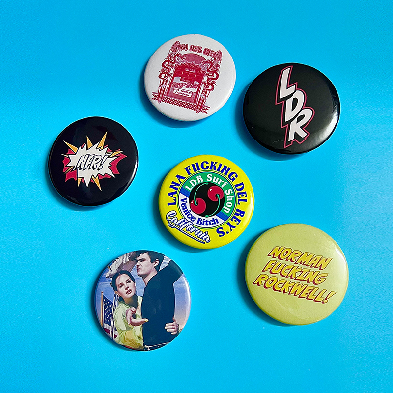 Lana Del Rey Brooch Retro Badge Pin Set of 6