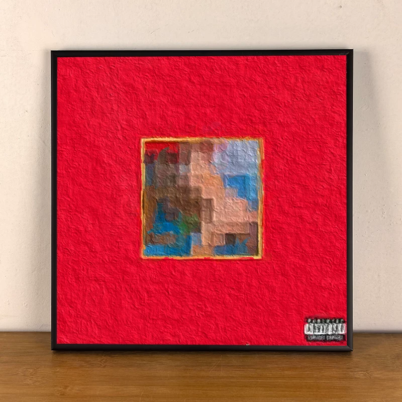 Kanye West Album Cover Art Canvas Print – Framed Wall Art / Tabletop Display (Multiple Sizes)