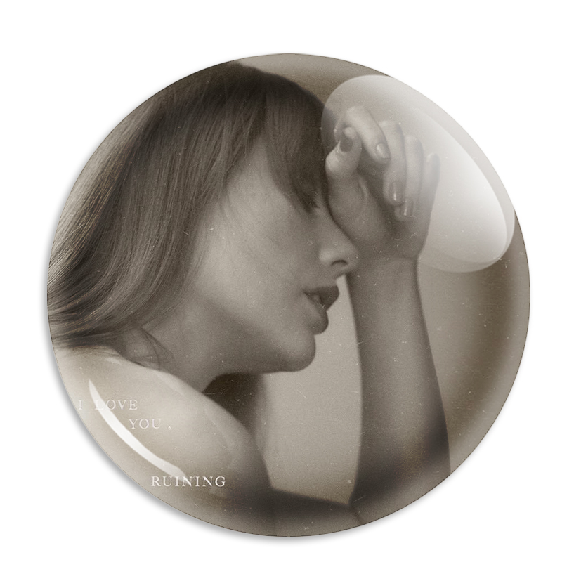 Taylor Swift TTPD Brooch Retro Badge Pin Set of 12