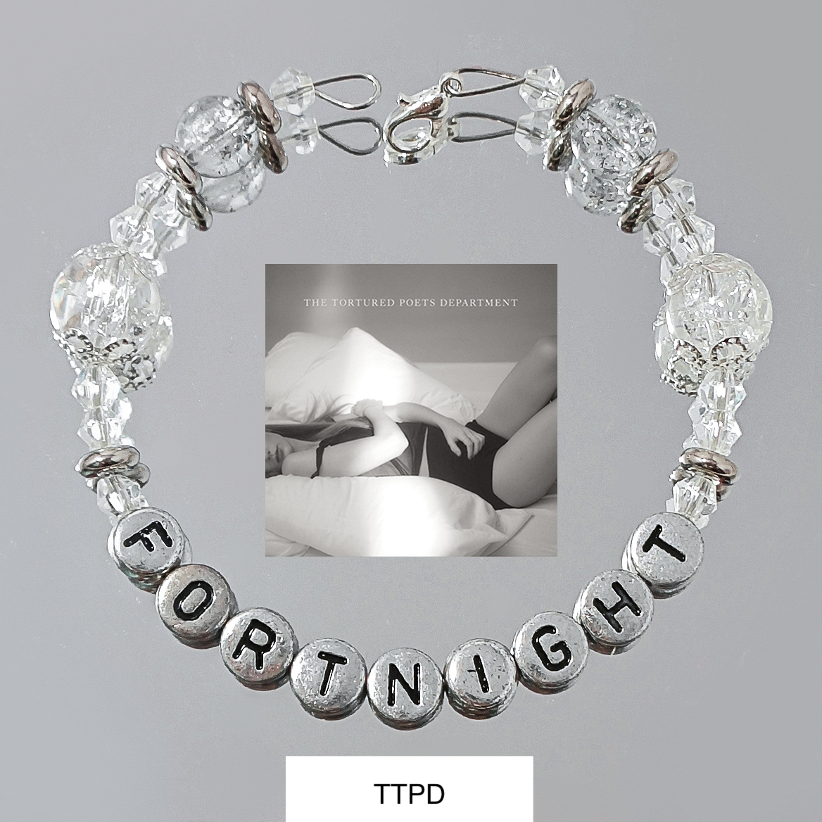 Taylor Swift TTPD DIY Heart Bracelet Colorful For Gifts