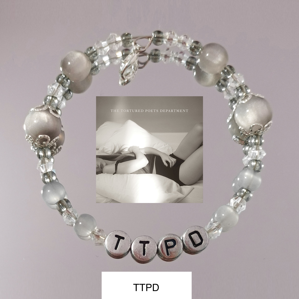 Taylor Swift TTPD DIY Heart Bracelet Colorful For Gifts