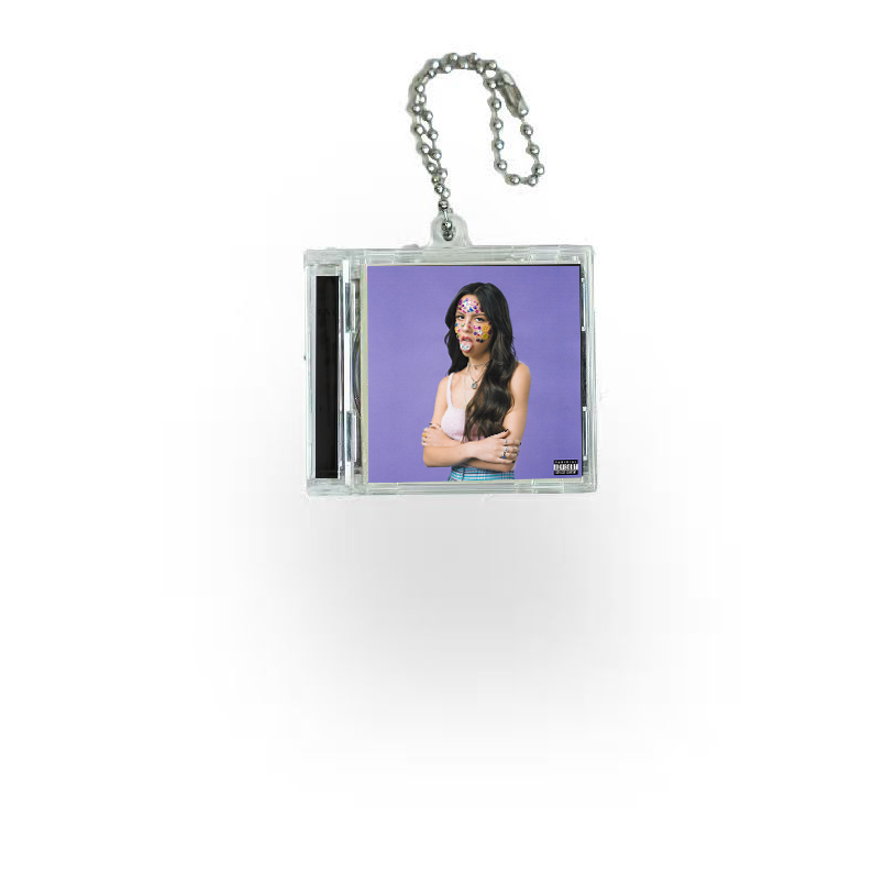 Olivia Rodrigo Mini Vinyl NFC Album Keychain CD Music Keychain Pendant Customized 