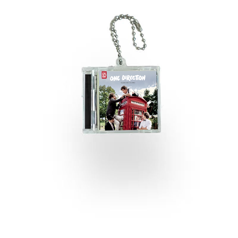  One Direction Mini Vinyl NFC Album Keychain CD Music Keychain Pendant Customized 