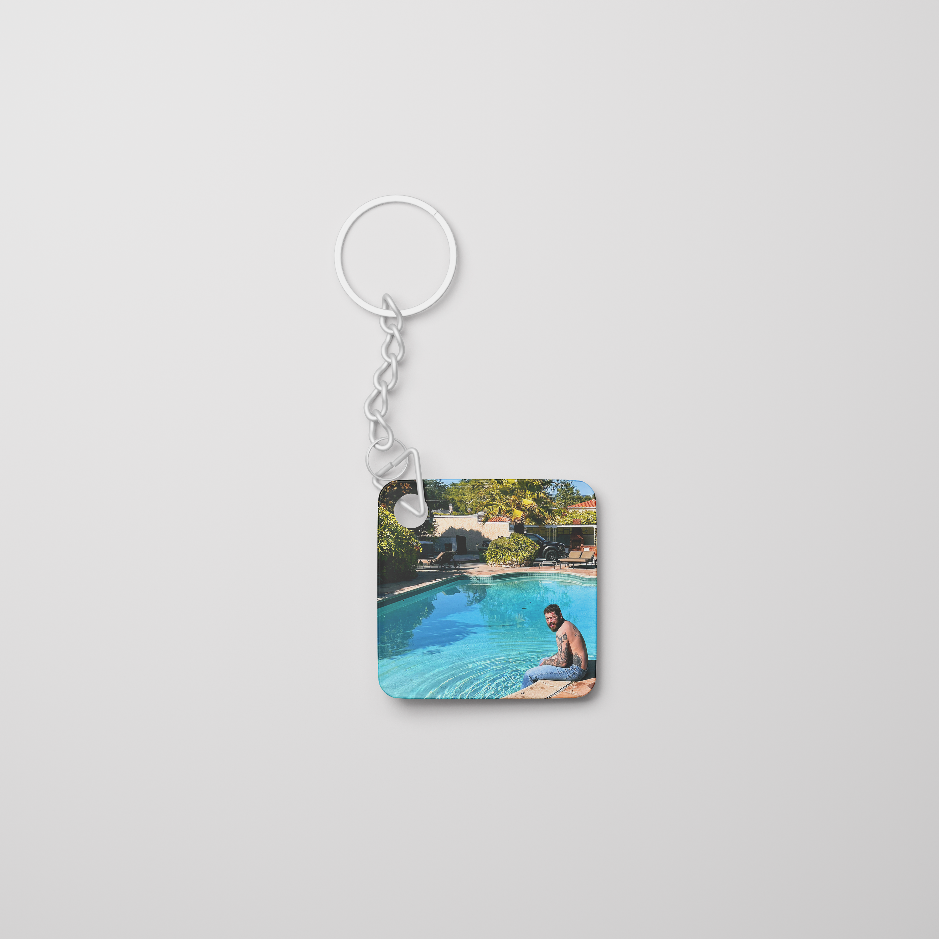 Post Malone Album Mini Keychain Peripheral Accessories