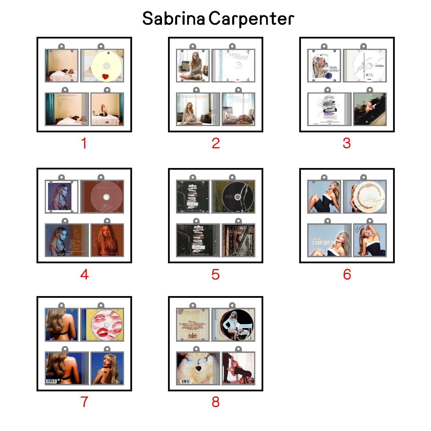Sabrina Carpenter Mini NFC Album Keychain CD Music Keychain Pendant Customized Emails I can't send/Espresso