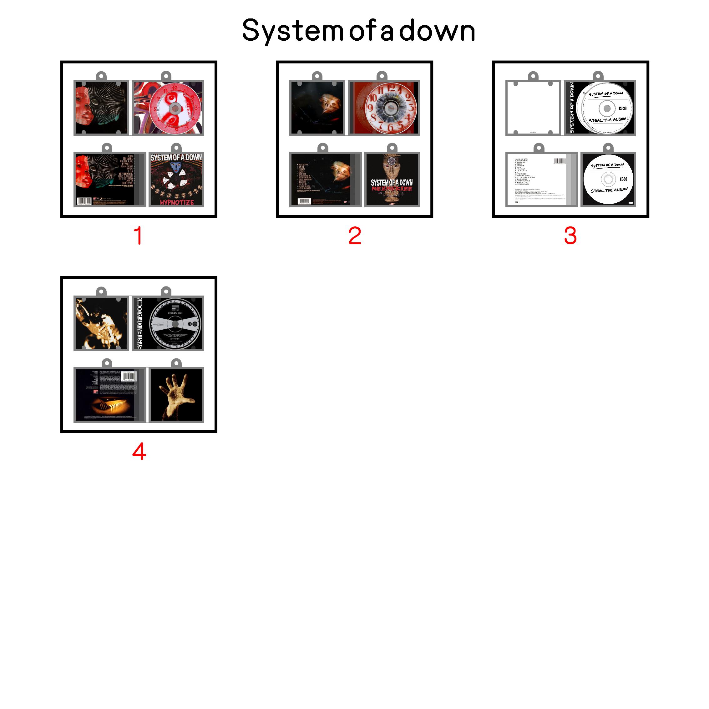 System of a down Mini NFC Album Keychain CD Music Keychain Pendant Customized Mini Vinyl Album 