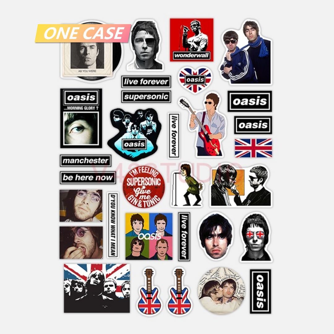 Oasis Sticker Abbey Road Deco Attached To Britpop Rock Peripheral Sticker-ONECASE.STUDIO