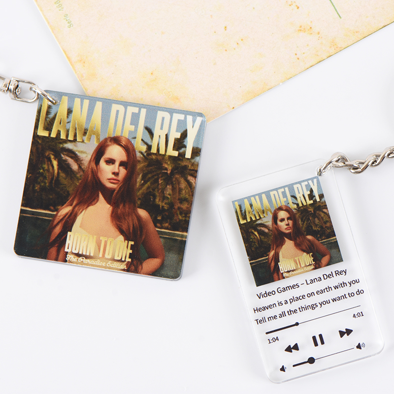 Lana Del Rey  Album Keychain Photoshoot Picture Lyrics Customization