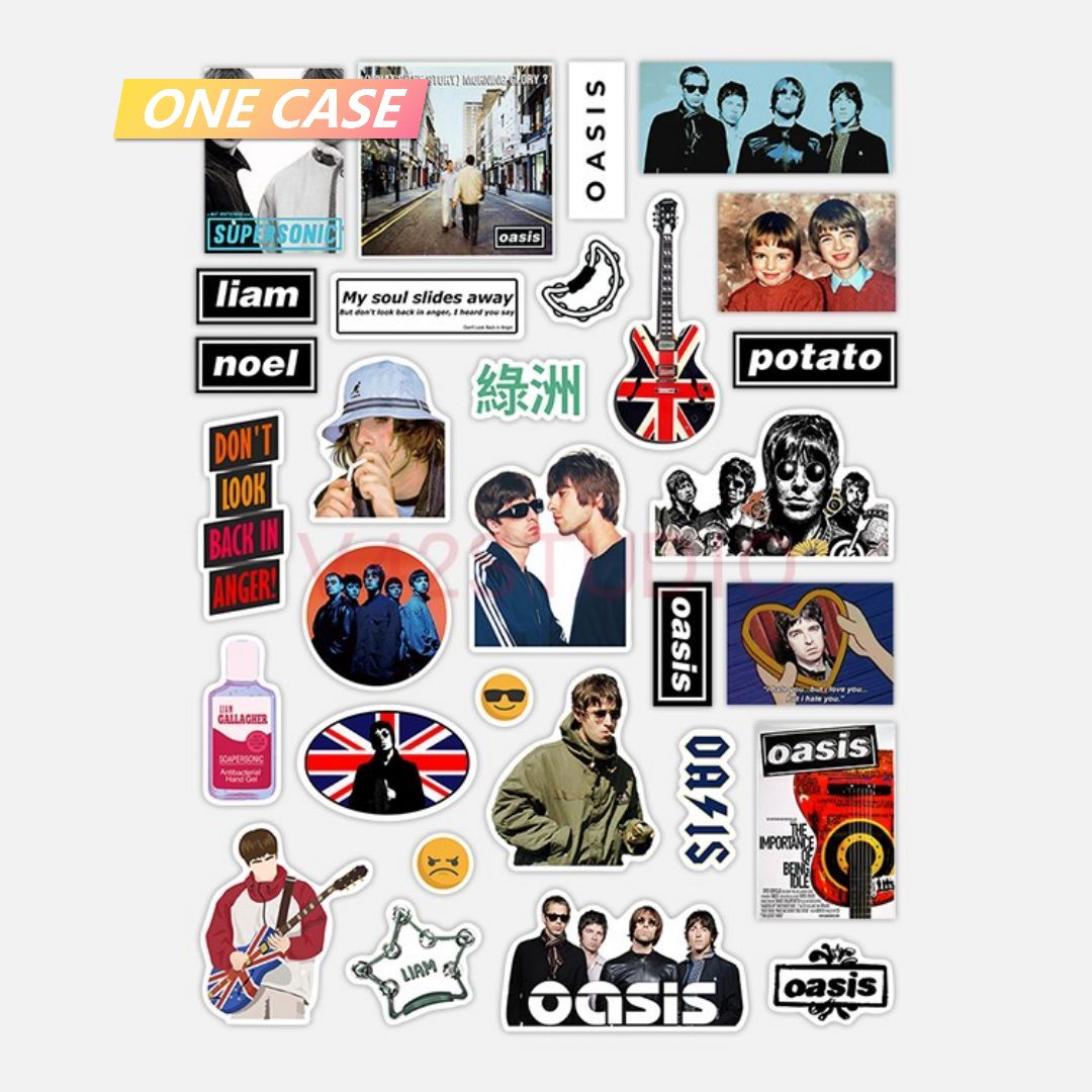 Oasis Sticker Abbey Road Deco Attached To Britpop Rock Peripheral Sticker-ONECASE.STUDIO