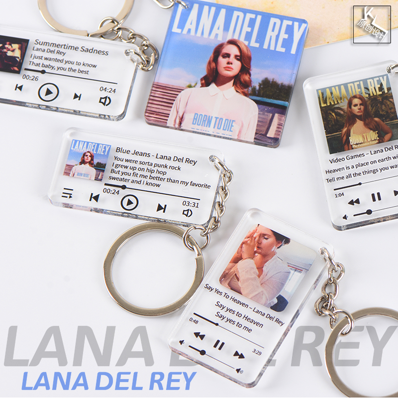 Lana Del Rey  Album Keychain Photoshoot Picture Lyrics Customization