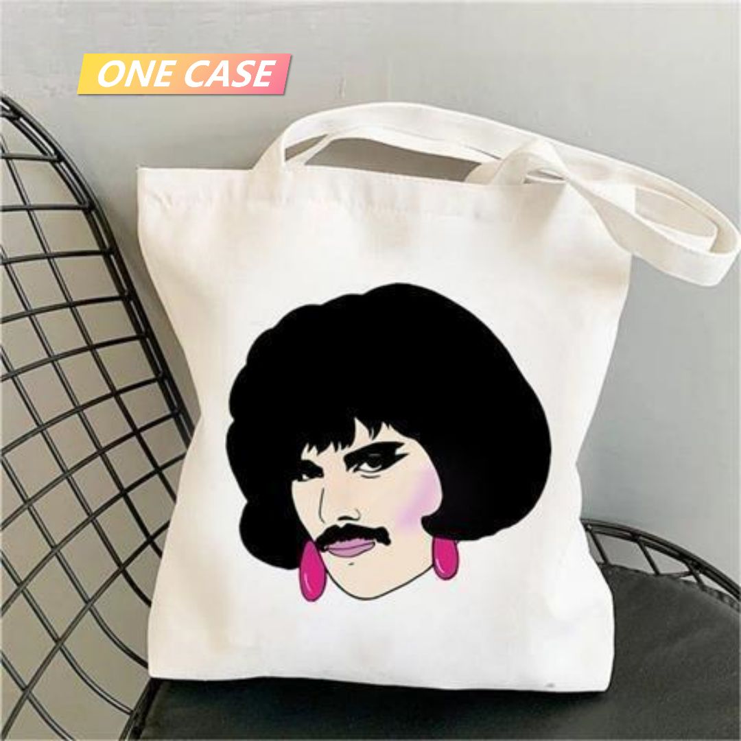 Queen Rock Band Canvas Bag Shoulder Tote Bag Student Large Capacity-ONECASE.STUDIO