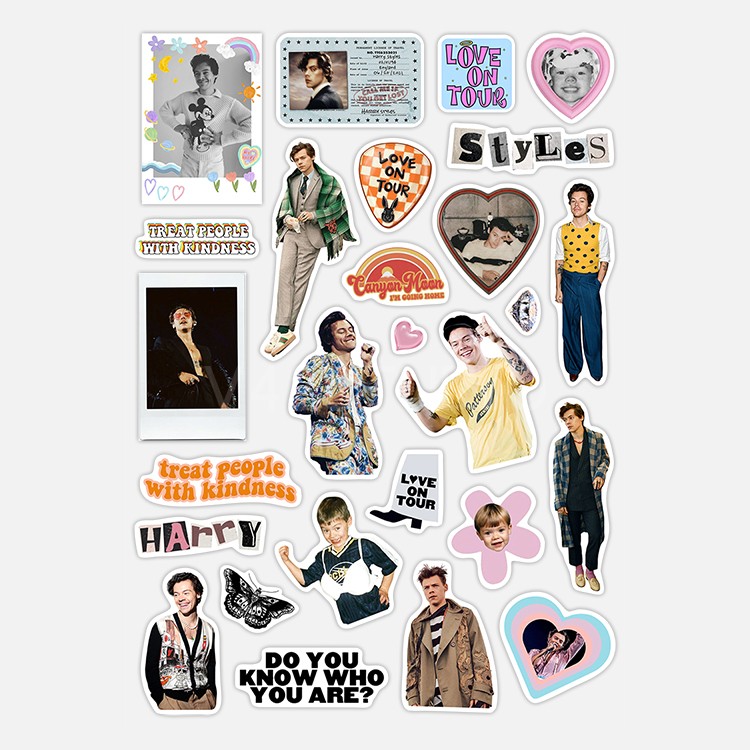  Harry Styles Sticker Rap Album Retro Waterproof Decorative Sticker Phone Sticker 