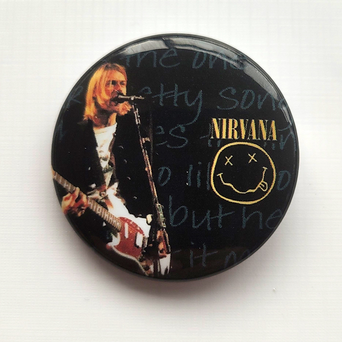 Nirvana Rock Band Brooch Badge Pin Set of 9