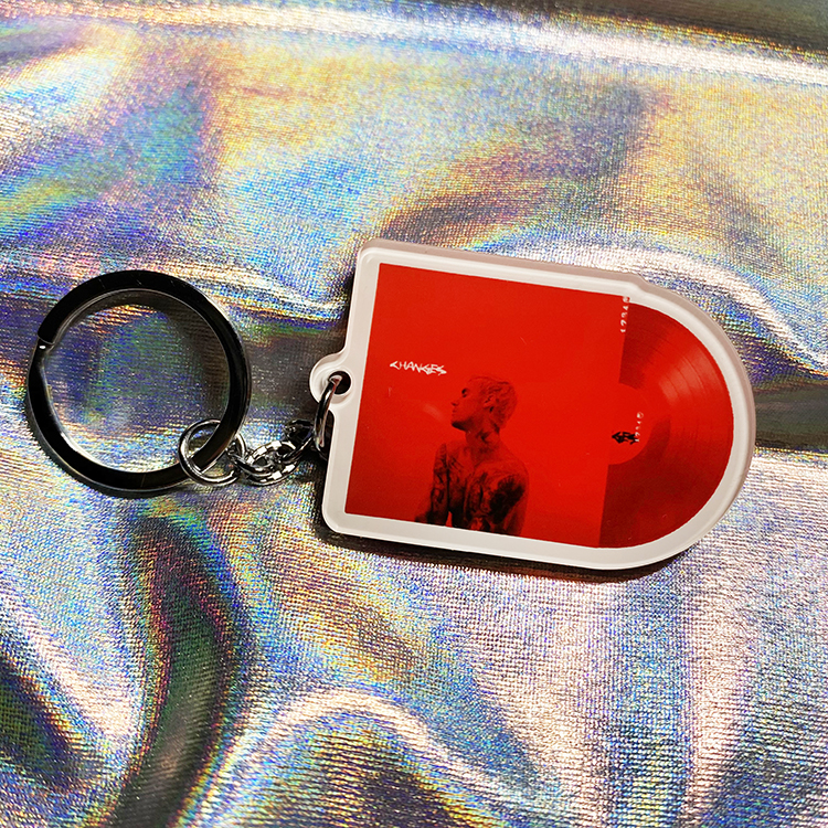 Justin Bieber Album Mini Acrylic Keychain Peripheral Accessories