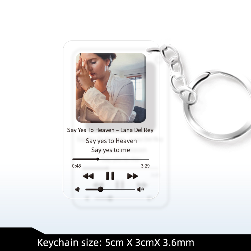 Lana Del Rey  Album Keychain Photoshoot Picture Lyrics Customization
