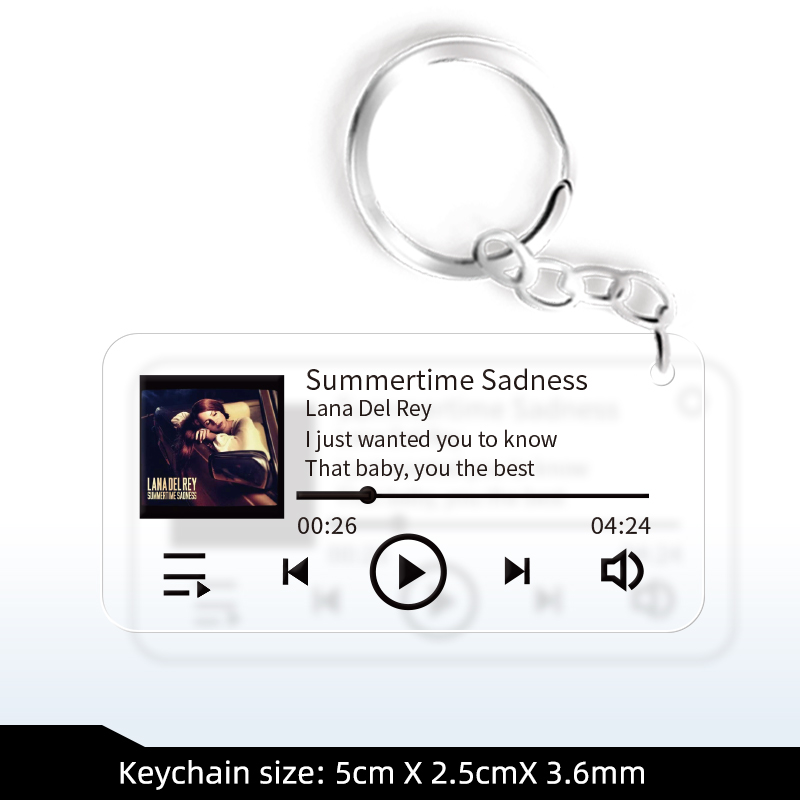 Lana Del Rey  Album Keychain Photoshoot Picture Lyrics Customization
