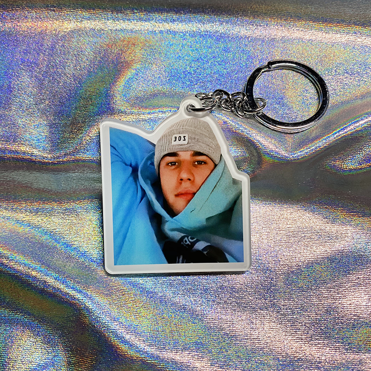 Justin Bieber Album Mini Acrylic Keychain Peripheral Accessories