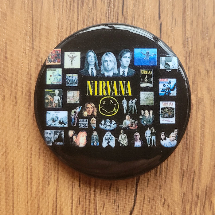 Nirvana Rock Band Brooch Badge Pin Set of 9