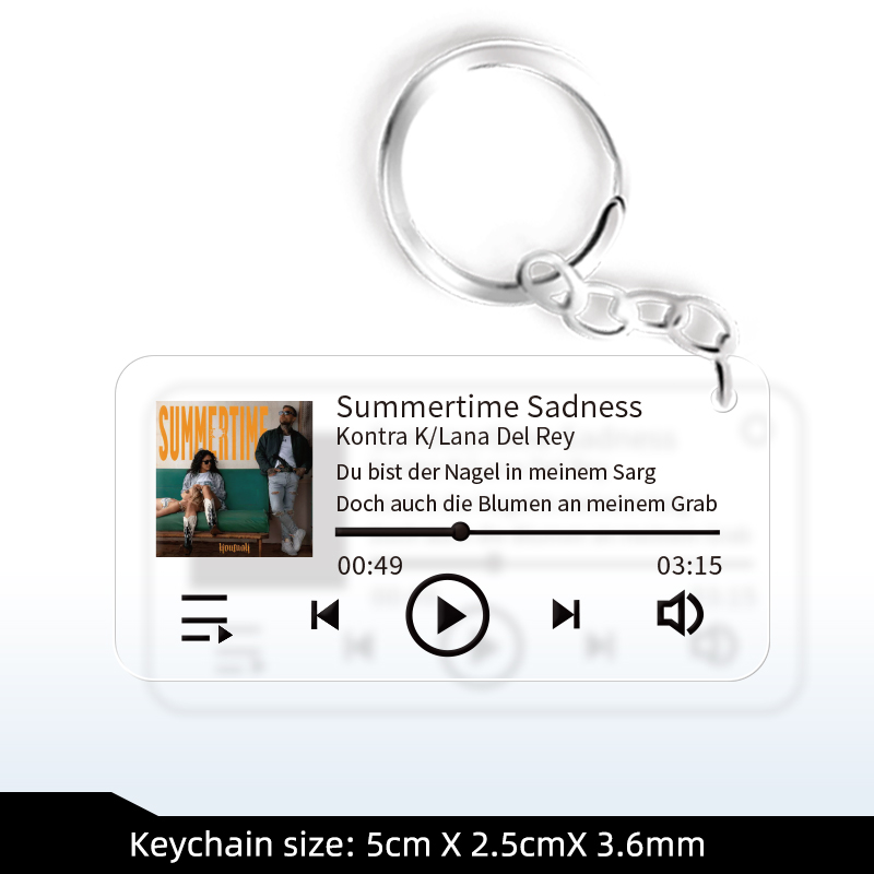 Lana Del Rey  Album Keychain Photoshoot Picture Lyrics Customization