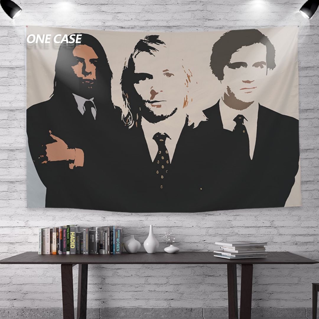 Nirvana Rock Band Tapestry Deco Wall Hanging for Room -ONECASE.STUDIO
