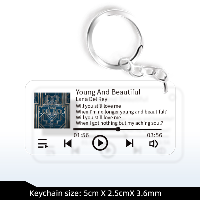 Lana Del Rey  Album Keychain Photoshoot Picture Lyrics Customization