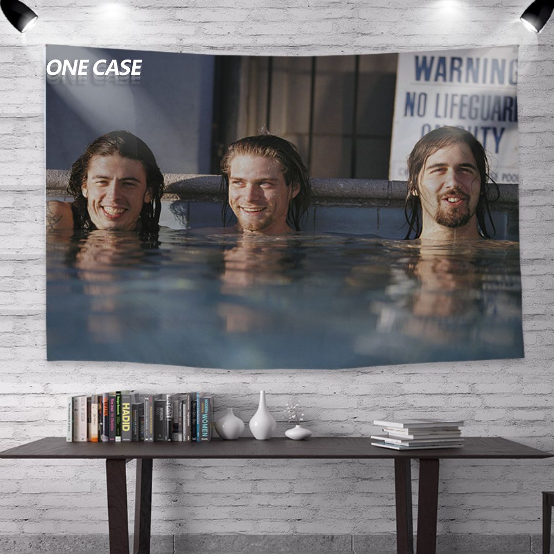 Nirvana Rock Band Tapestry Deco Wall Hanging for Room -ONECASE.STUDIO