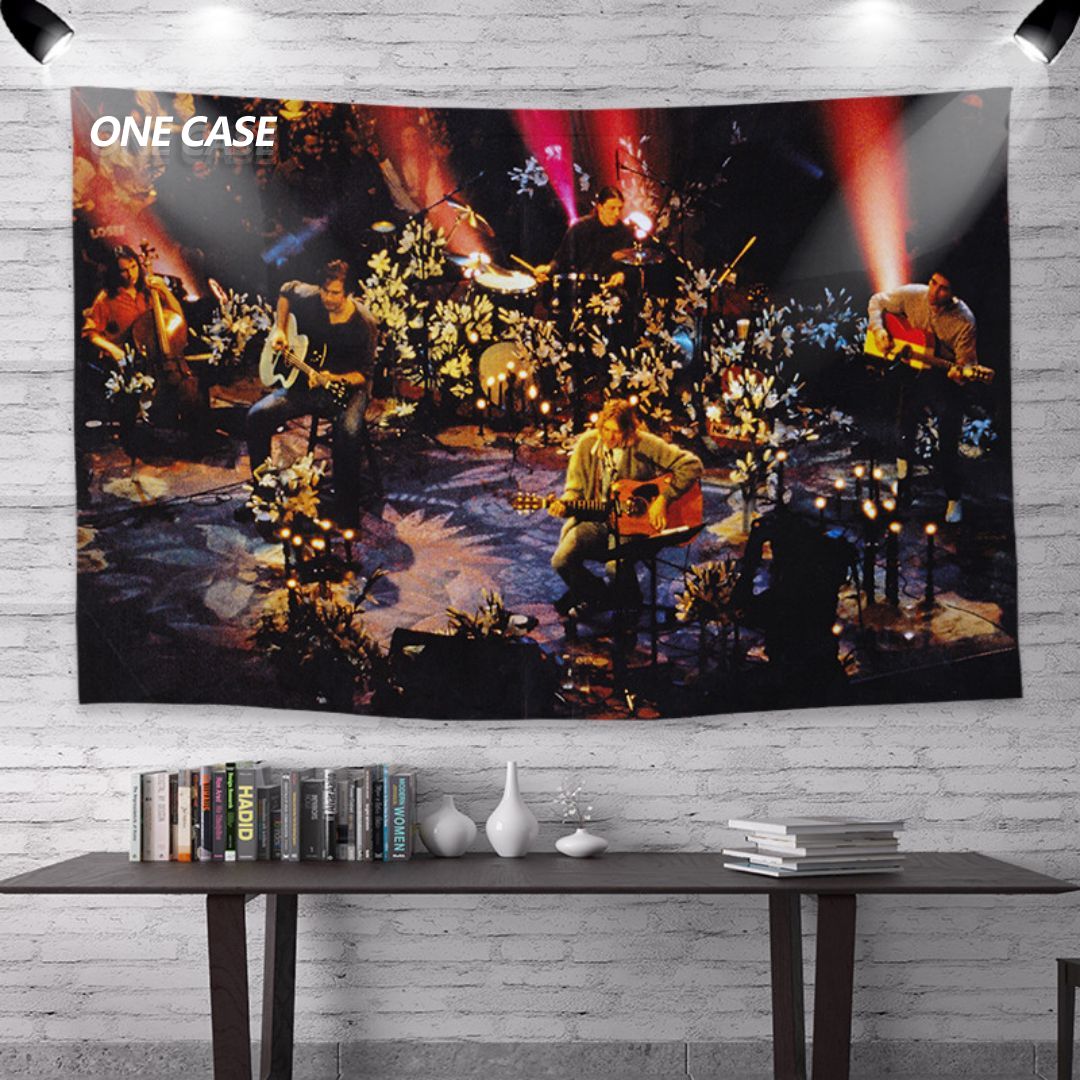 Nirvana Rock Band Tapestry Deco Wall Hanging for Room -ONECASE.STUDIO