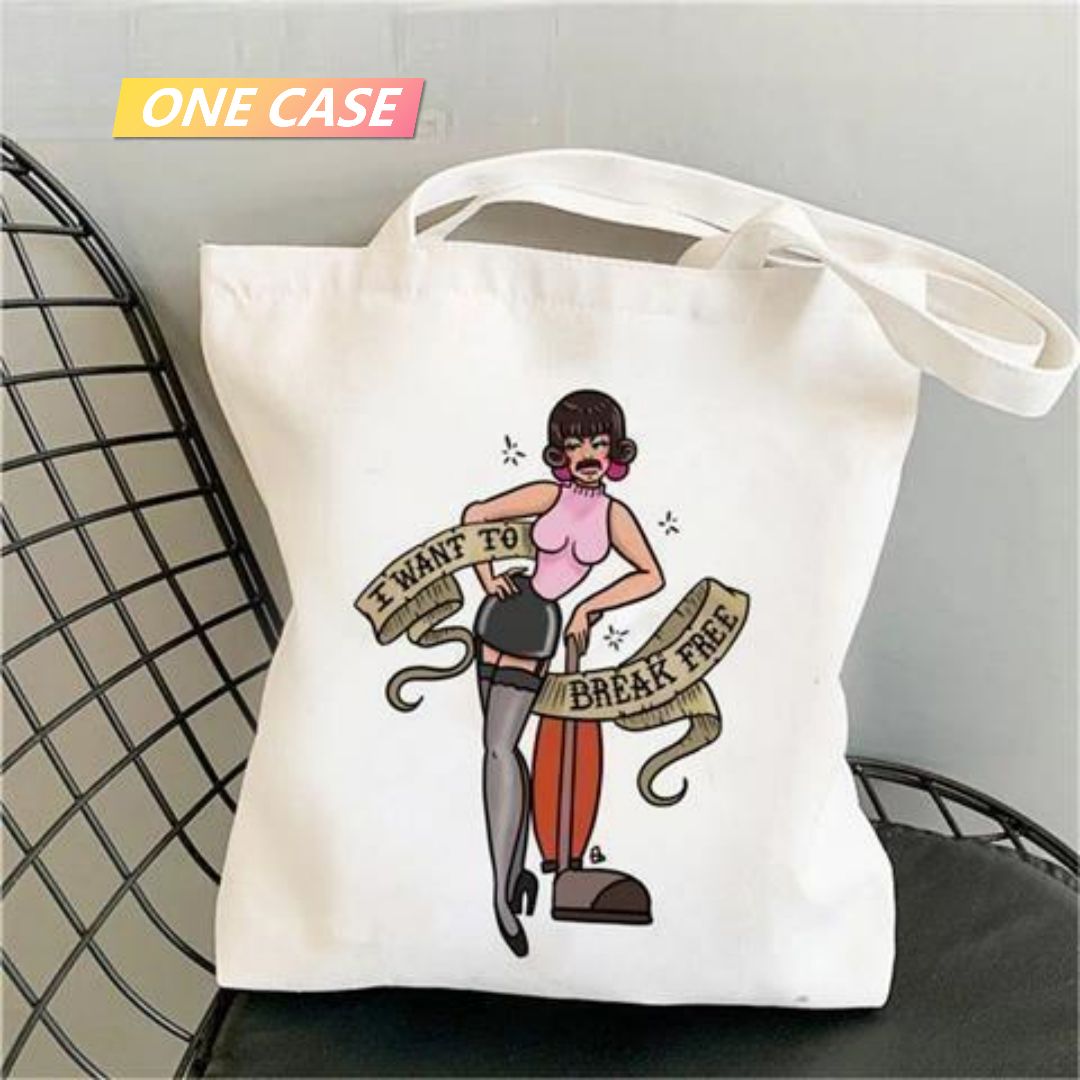 Queen Rock Band Canvas Bag Shoulder Tote Bag Student Large Capacity-ONECASE.STUDIO