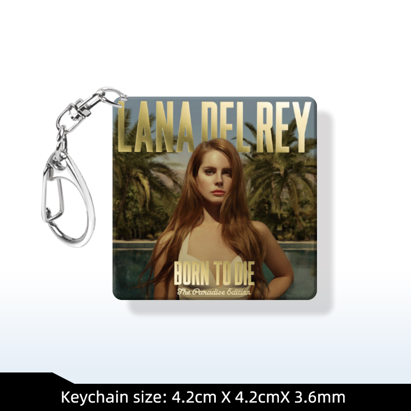 Lana Del Rey  Album Keychain Photoshoot Picture Lyrics Customization