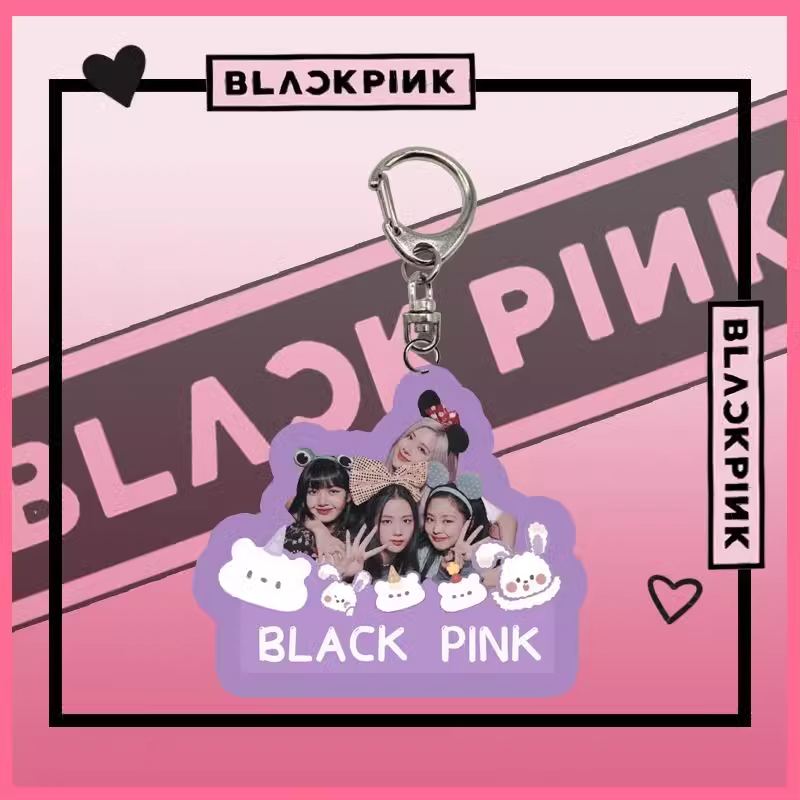 K-pop Band Black Pink Keychain Photoshoot Peripheral Kpop Band