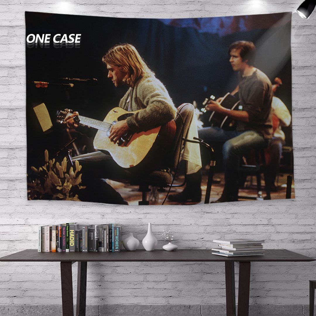 Nirvana Rock Band Tapestry Deco Wall Hanging for Room -ONECASE.STUDIO