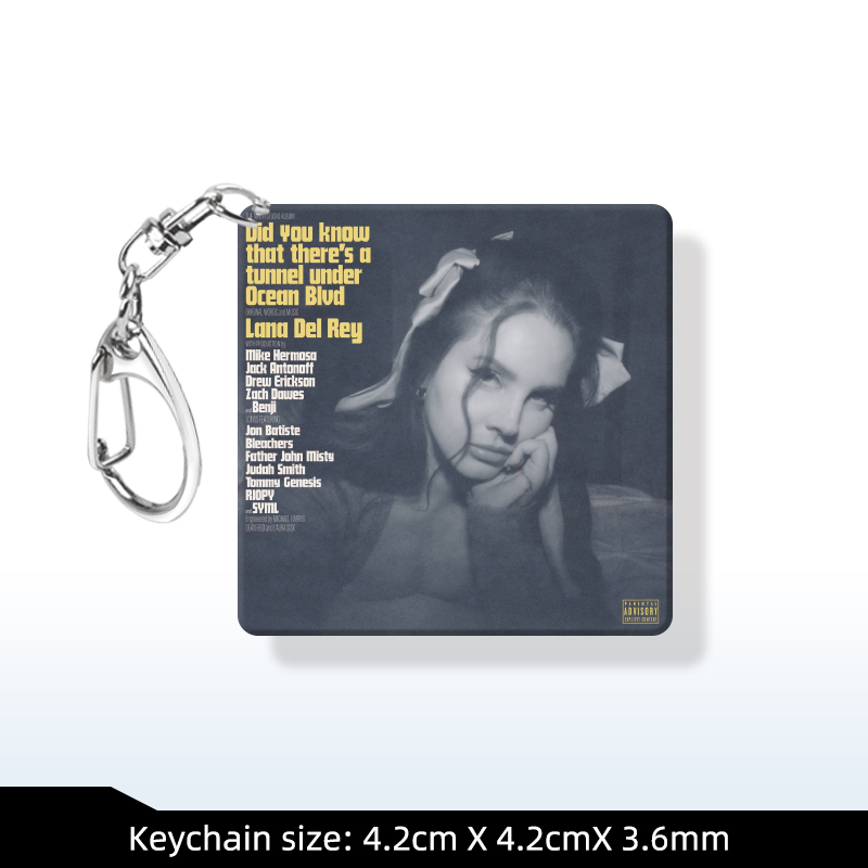 Lana Del Rey  Album Keychain Photoshoot Picture Lyrics Customization
