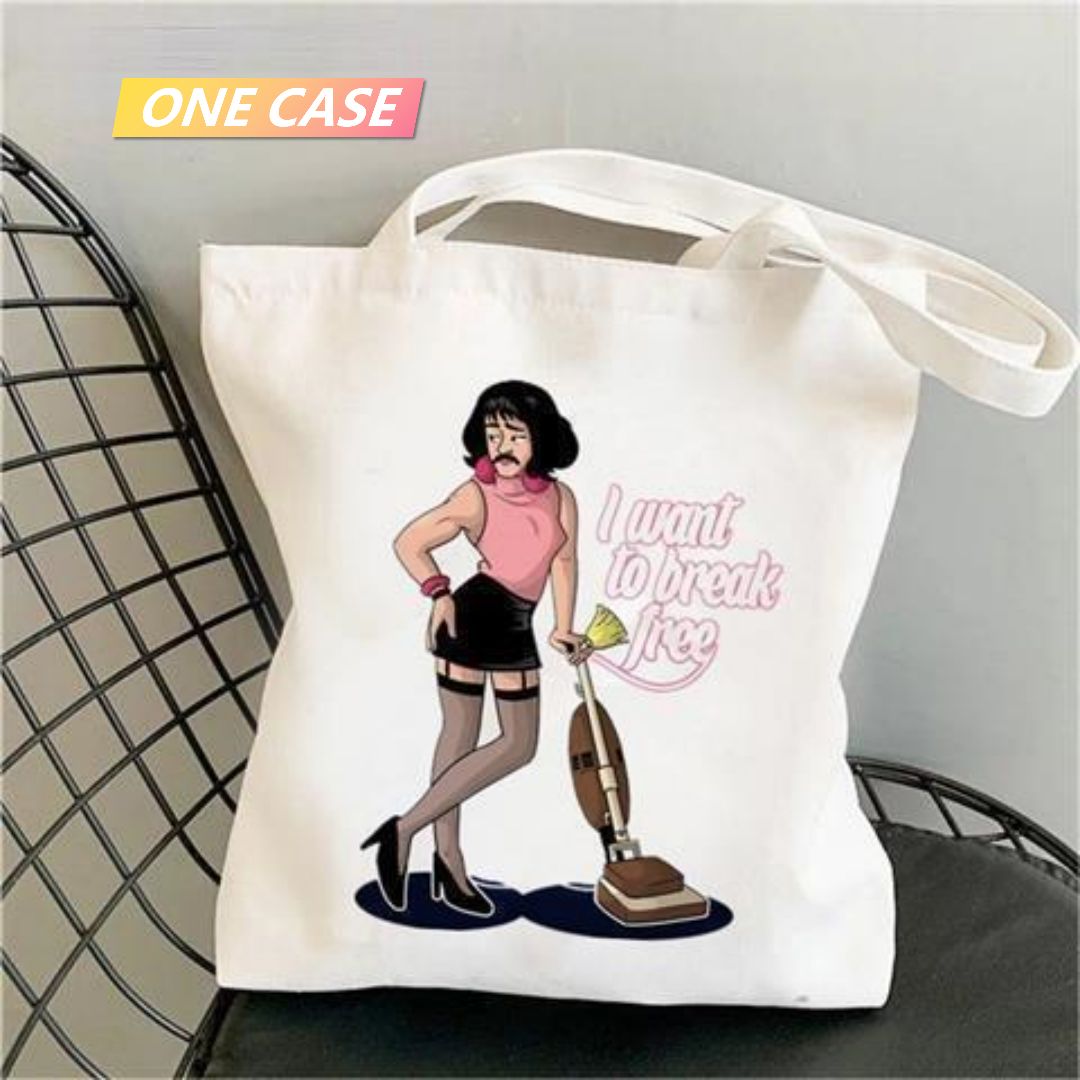 Queen Rock Band Canvas Bag Shoulder Tote Bag Student Large Capacity-ONECASE.STUDIO