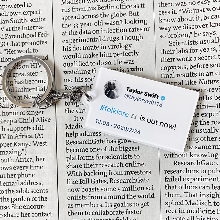 Tay*lor S wift  Album Keychain Photoshoot Peripheral Accessories