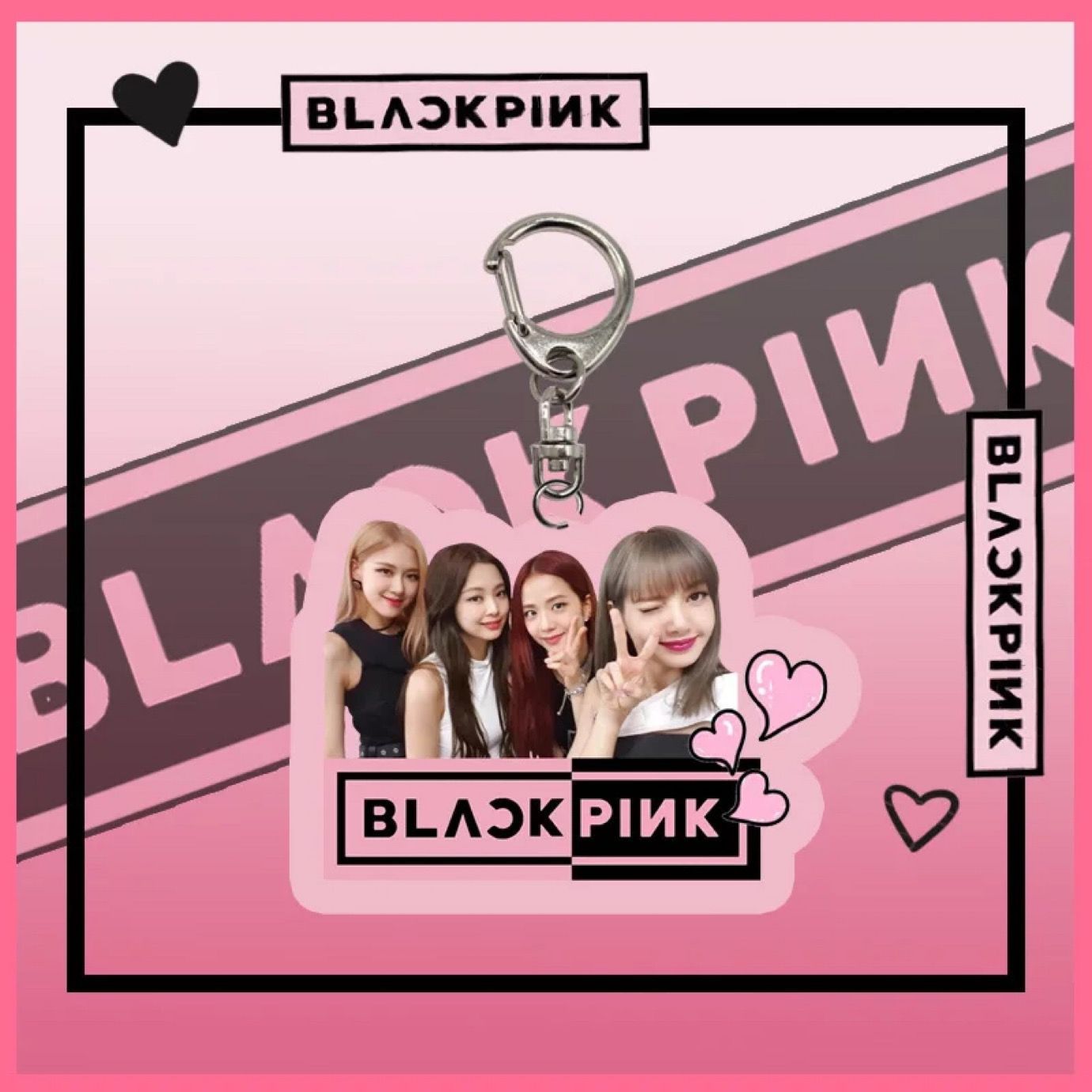 K-pop Band Black Pink Keychain Photoshoot Peripheral Kpop Band