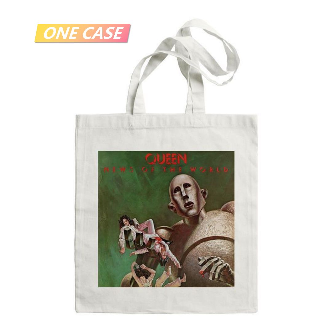 Queen Band Rock Canvas Bag Shoulder Bag Large Shopping Bag School Bag-ONECASE.STUDIO