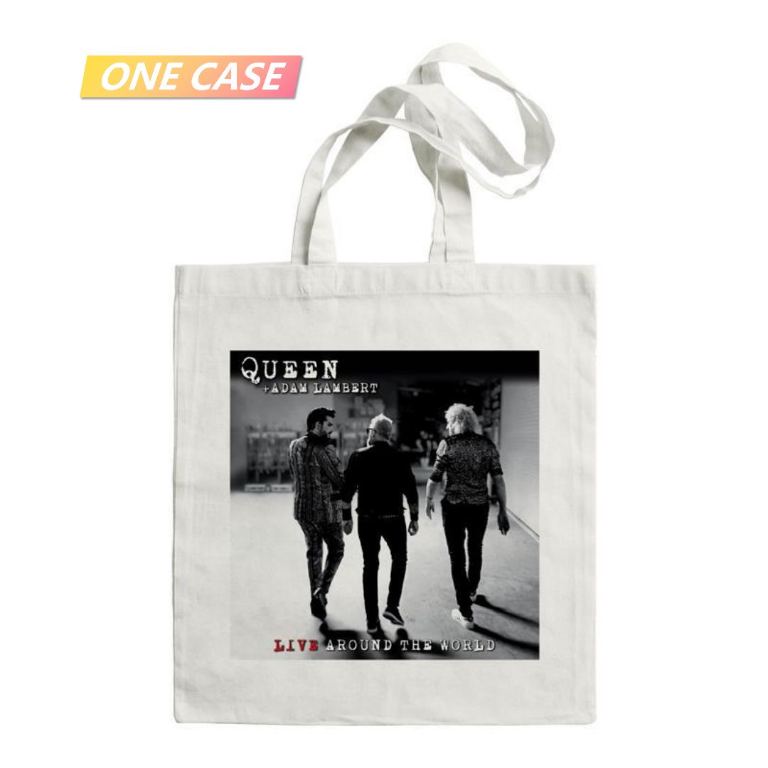 Queen Band Rock Canvas Bag Shoulder Bag Large Shopping Bag School Bag-ONECASE.STUDIO