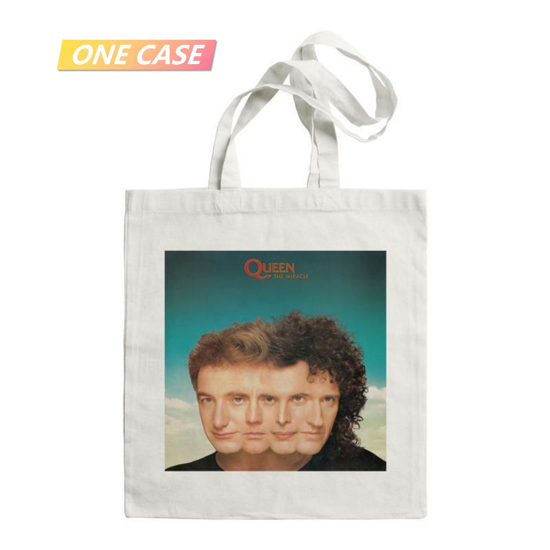 Queen Band Rock Canvas Bag Shoulder Bag Large Shopping Bag School Bag-ONECASE.STUDIO