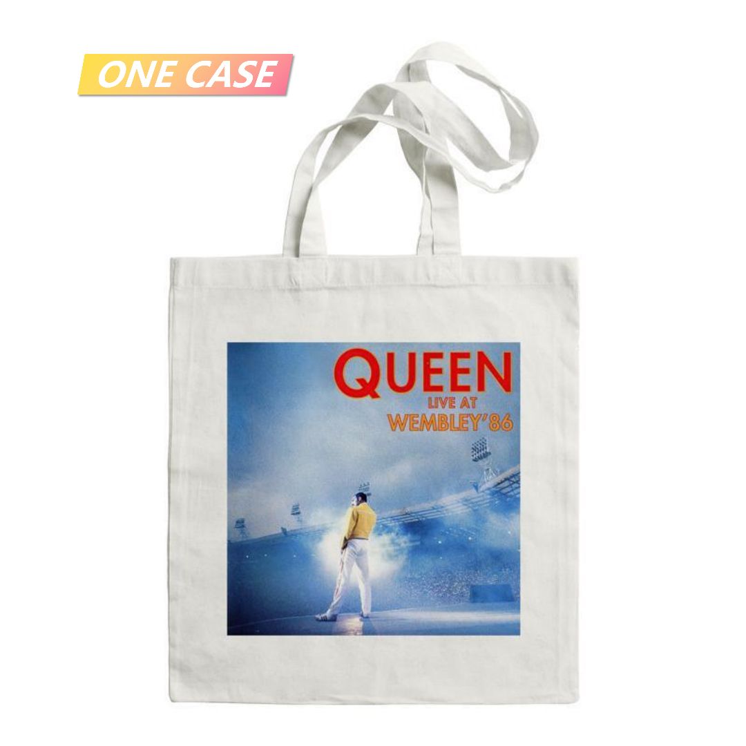 Queen Band Rock Canvas Bag Shoulder Bag Large Shopping Bag School Bag-ONECASE.STUDIO