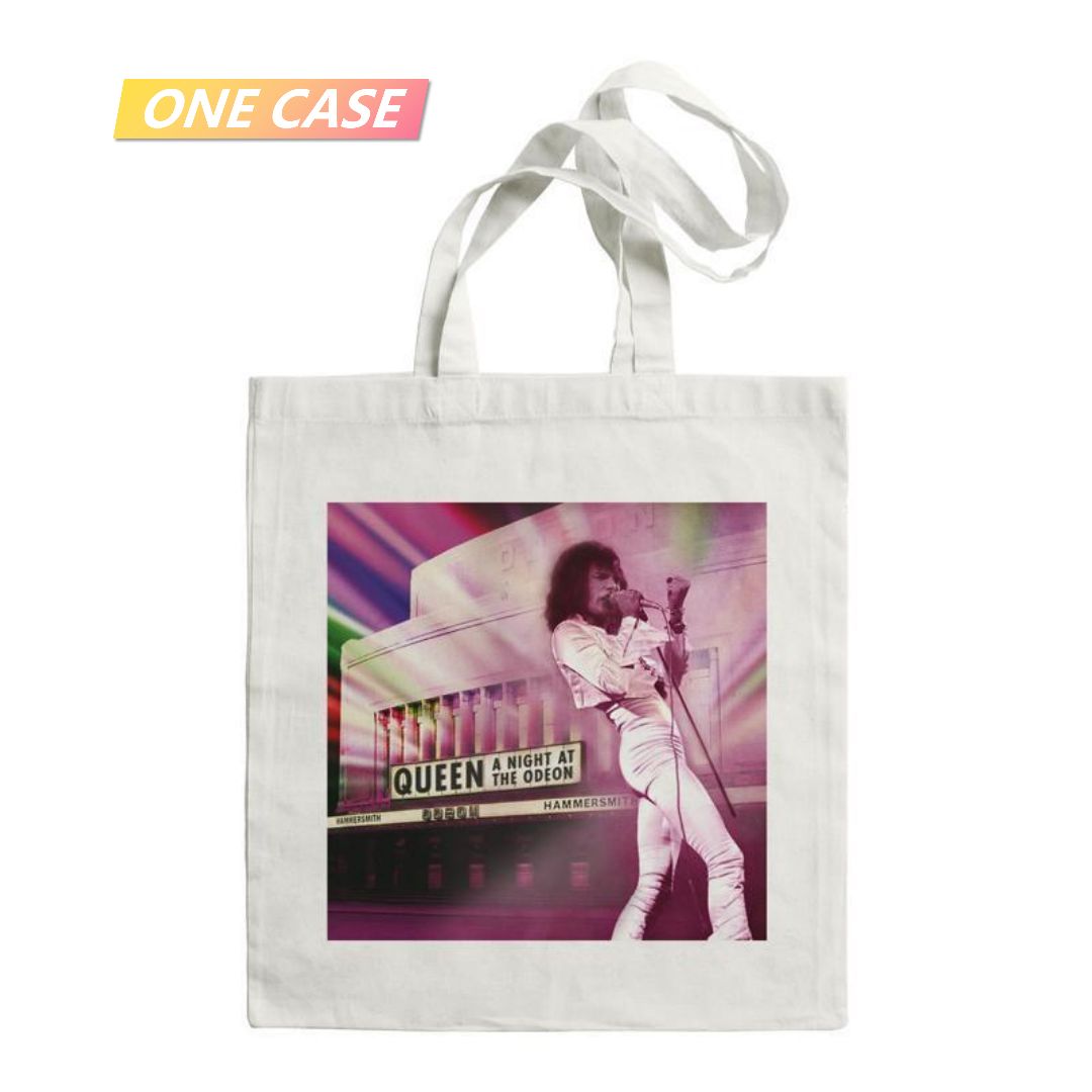 Queen Band Rock Canvas Bag Shoulder Bag Large Shopping Bag School Bag-ONECASE.STUDIO