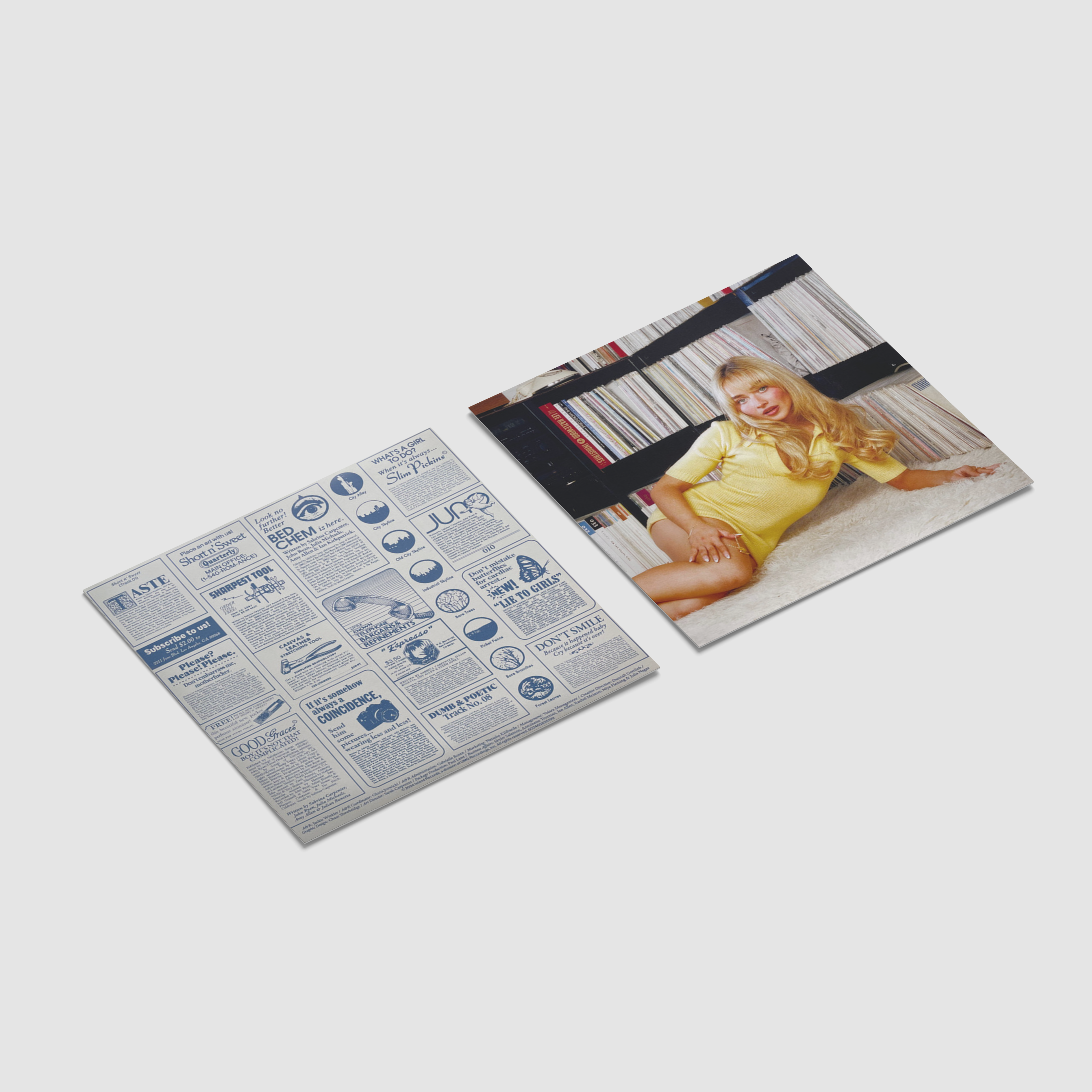 [Short N' Sweet] Sabrina Carpenter Handmade Mini Vinyl Album Set All Albums Customised Gift 