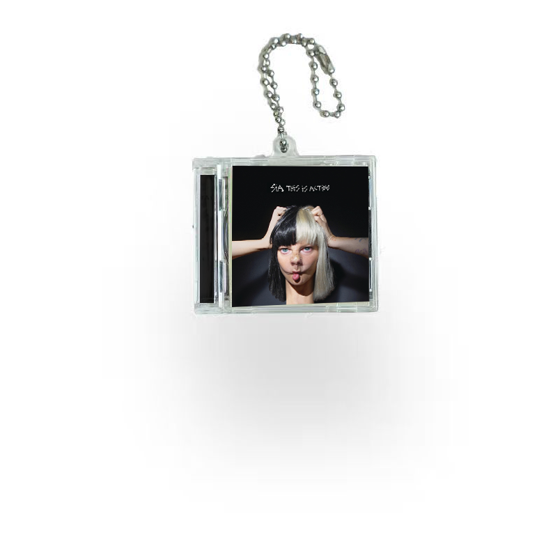 Sia Mini Vinyl NFC Album Keychain CD Music Keychain Pendant Customized 