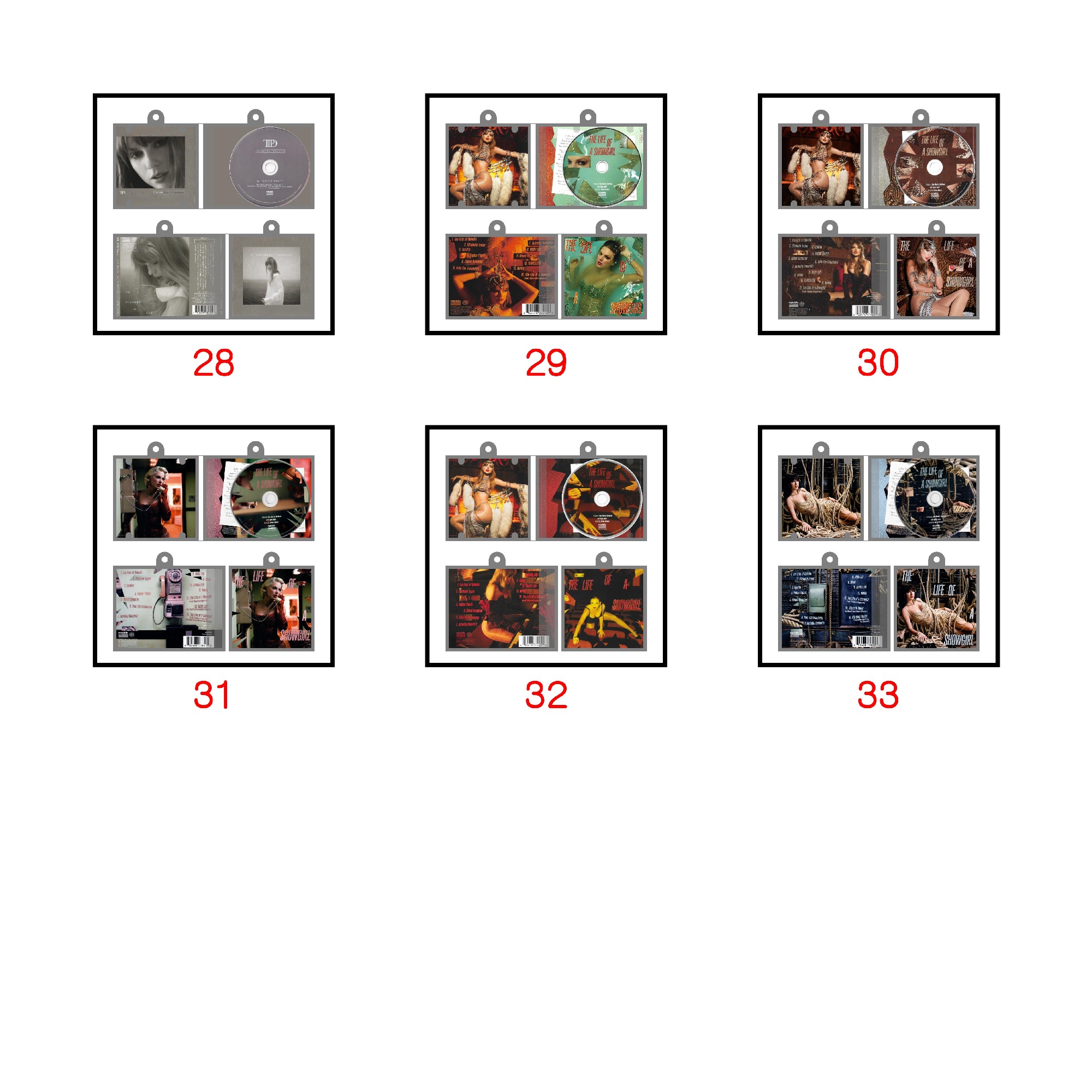 Taylor Swift Mini vinyl NFC Album Keychain Customized TS