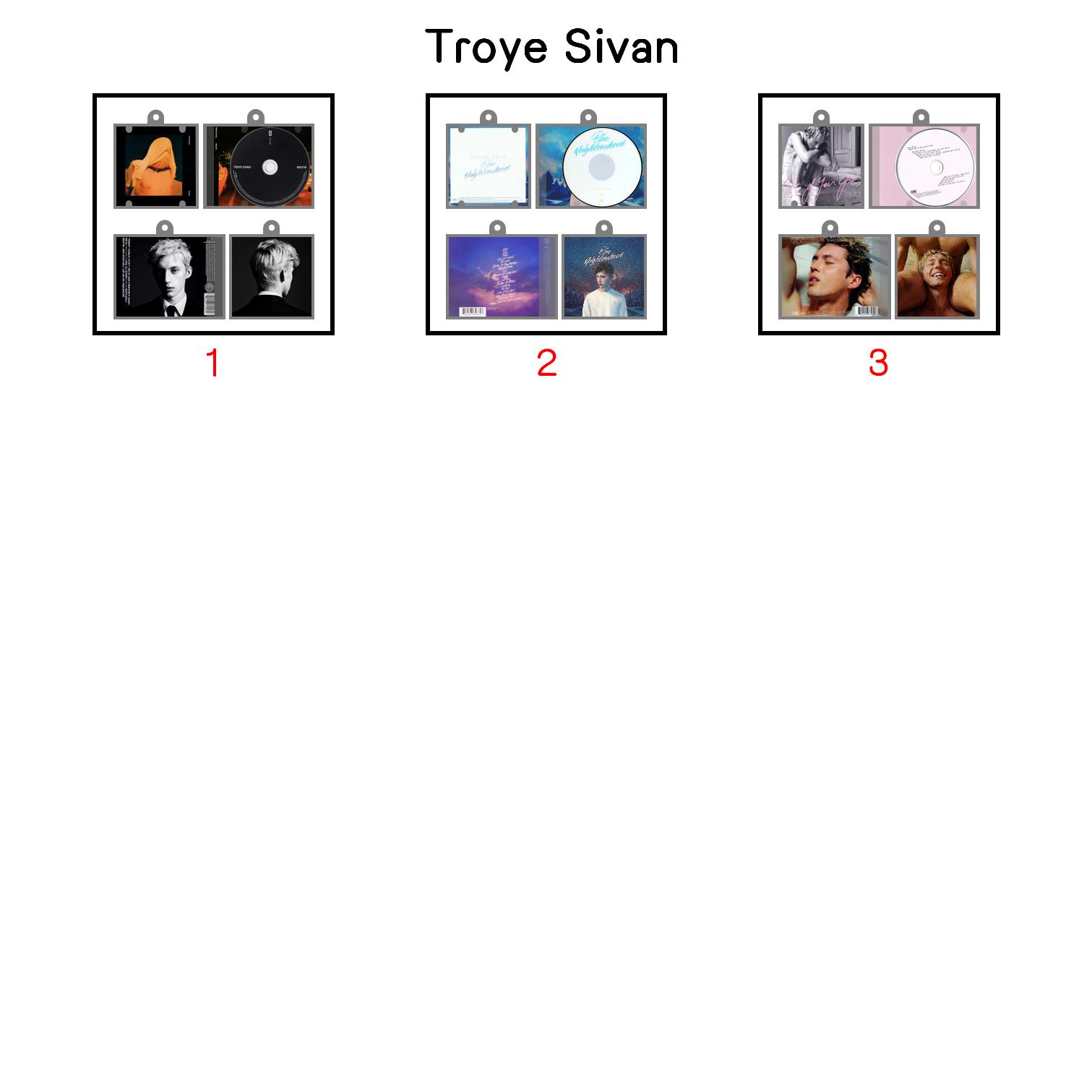 Troye Sivan Mini Vinyl NFC Album Keychain CD Music Keychain Pendant Customized