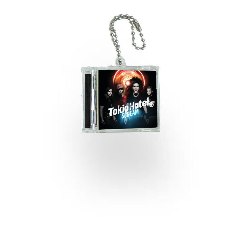Tokio Hotel  Mini Vinyl NFC Album Keychain CD Music Keychain Pendant Customized 