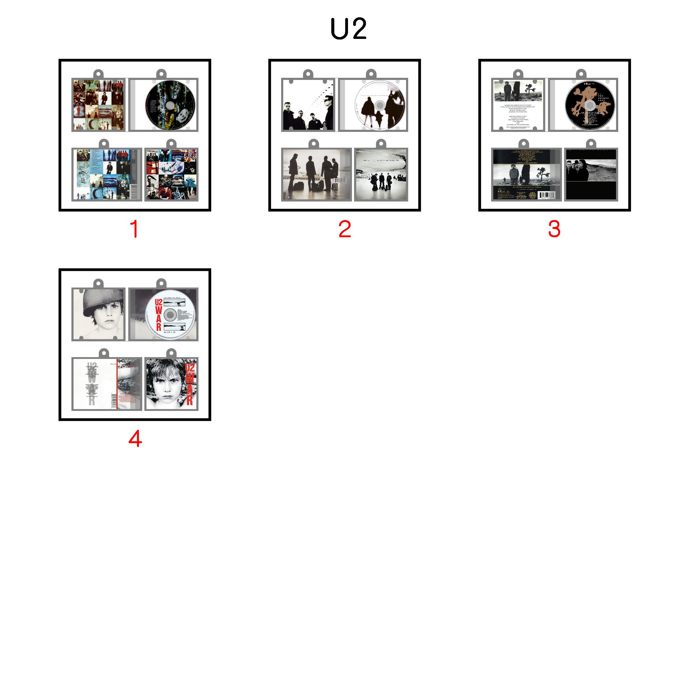 U2 Mini NFC Album Keychain CD Music Keychain Pendant Customized Mini Vinyl Album 